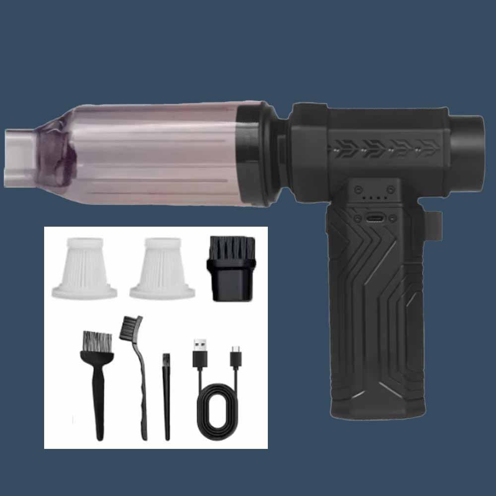 Мощный воздуходув тягой 700 г Электрическая щетка-пылесос Бесщеточный мини турбо-вентилятор 70 м/с Скорость ветра Снегоуборщик Сушилка 10000 мАч