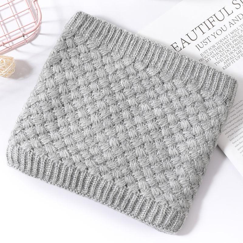 Универсальный флисовый утолщенный шарф-снуд для мужчин и женщин, зимний теплый вязаный шарф-капюшон