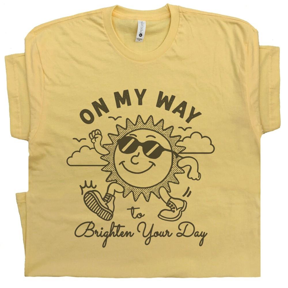 Vintage Sunshine Shirt Funny Shirts Cute Graphic Tees for Women Men Kids Retro T Unisex T-Shirt