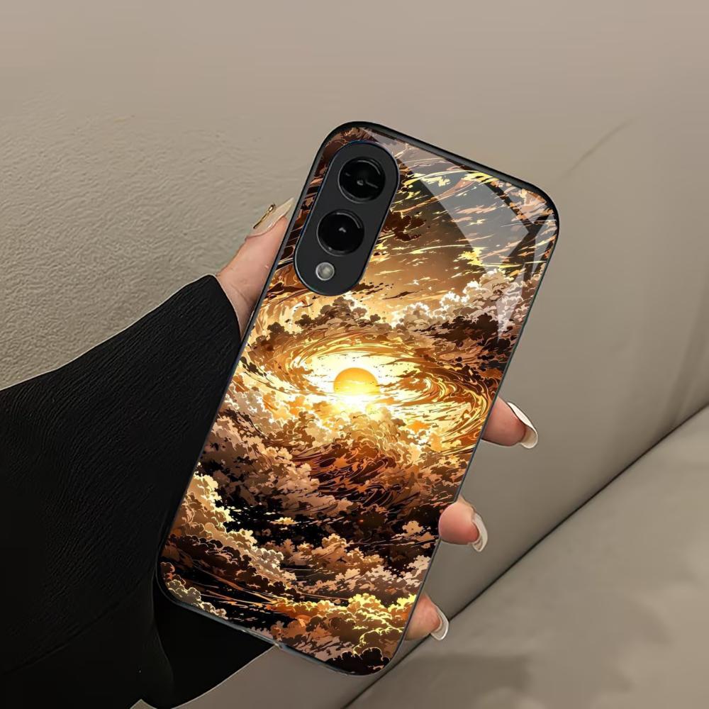 Corona Изысканная Атмосфера Чехол для Телефона Стеклянный Чехол для Samsung Galaxy S26 S25 S24 S23 S22 S21 FE, Ultra, Plus Ударопрочный