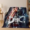 3D D-Devil May Cry DMC Игры Вергилий Данте Фланелевое одеяло, Теплое и уютное мягкое покрывало для дома, спальни, кровати, дивана, Подарок для ребенка