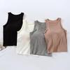 Modal Thread Chest-Pad Suspender Vest: Women's Slim High-Collar Tube Top for Summer