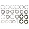4 Pcs Trailer Wheel Hub Bearings Kit Steel Alloy L44643 Inner Outer Bearings with Outer Ring Grease