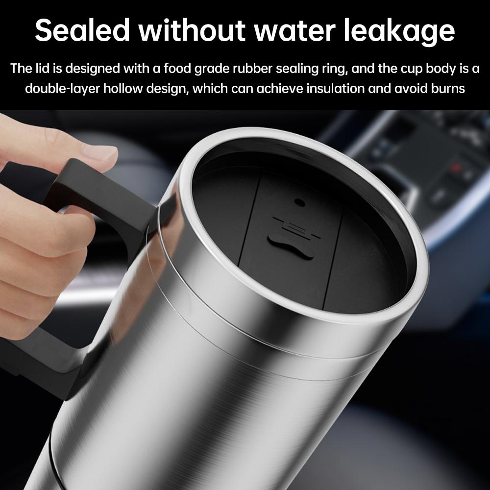 Автомобильный электрический нагревательный стаканчик Дорожный электрический чайник Электрический нагревательный автомобильный чайник 300 мл Вода Кофе Молоко Термокружка из нержавеющей стали
