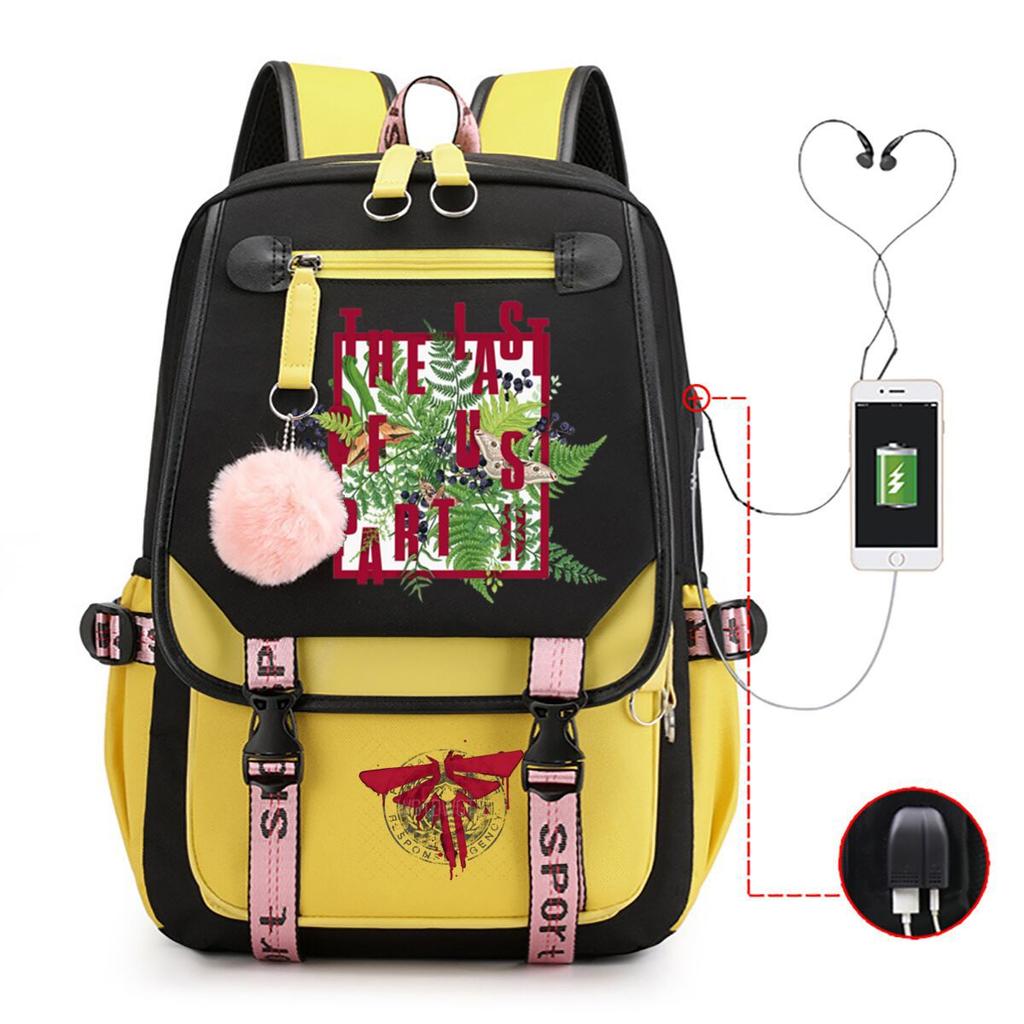The Last of Us Printed Youth Leisure Travel Backpack Multifunctional Student School Bag