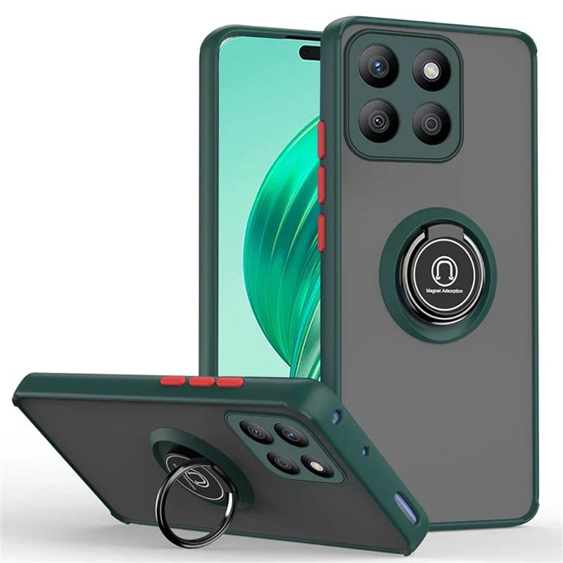 Матовый защитный чехол для Honor X8b X7b 5G X9b X8a X7a X6a X9a X7 X6 X5 Plus чехол-кольцо магнитный держатель подставка противоударный чехол Fundas
