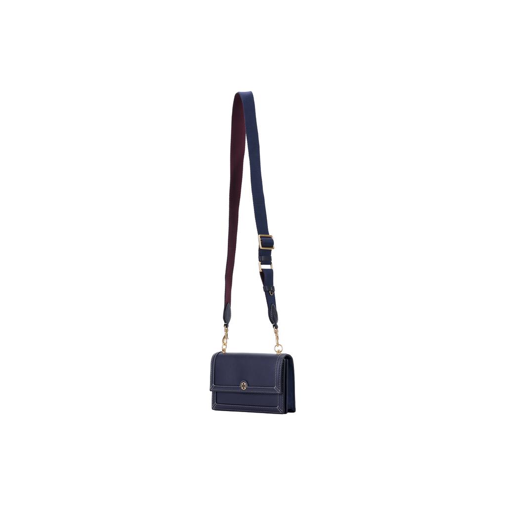 Tory Burch T Monogram Leather Mini Shoulder Crossbody Bag Women bags Dark-Blue 84026-458