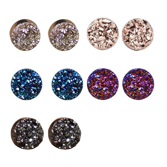 1 пара зажимов для ушей, блестящие, непрокалывающие, безболезненные, с геометрическим гальваническим покрытием, для женщин и мужчин, магнитные шпильки