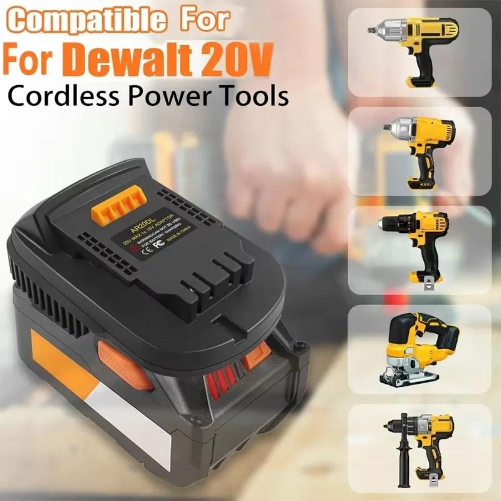 18 В аккумуляторный адаптер Plug Play для беспроводных инструментов DeWalt/Makita/Bosch/Milwaukee/Ridgid