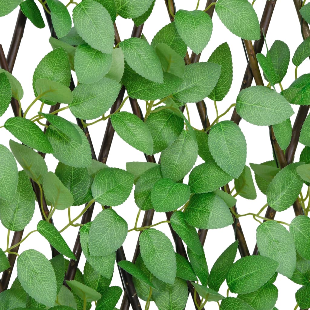 Climbing Grid with Artificial Ivy Expandable Green 180 x 65 cm