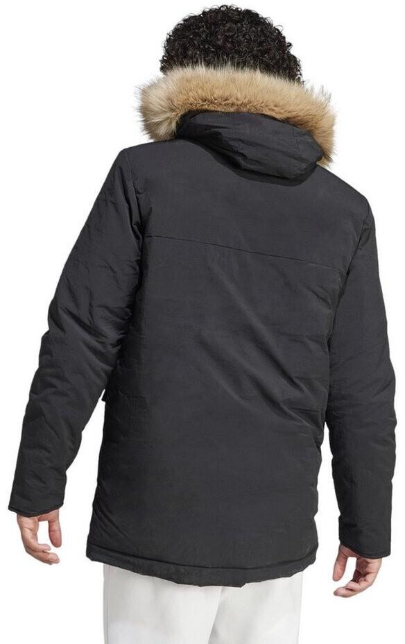 Зимняя куртка Adidas Hooded Fur Parka черного цвета