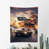 FFast and FFurious Anime Tapestry Hippie Flower Wall Carpets Dorm Decor Cheap Hippie Wall Hanging