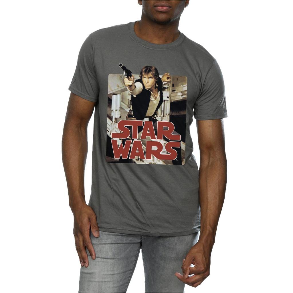 Star Wars Mens Han Solo Shooting T-Shirt