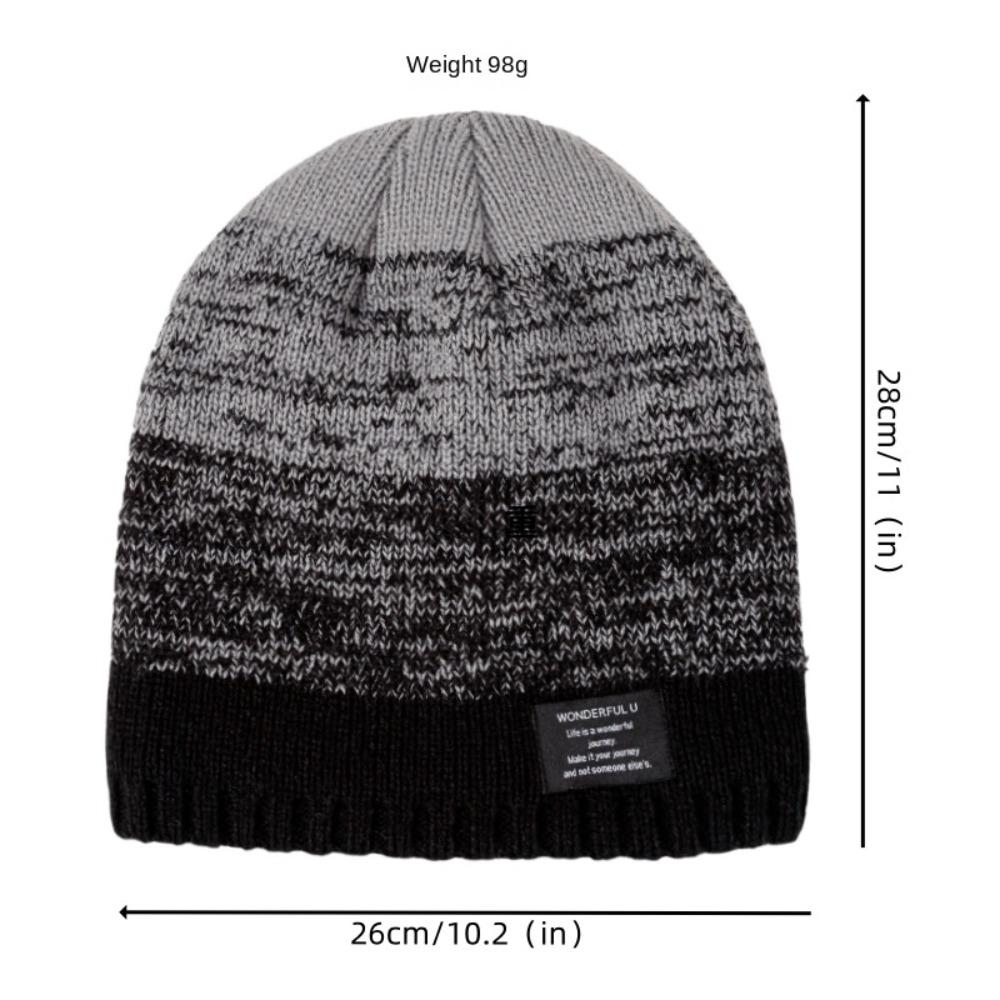 Large Head Circumference Beanies Hat Thickened Ski Cap Casual Unisex Cap  Outdoor