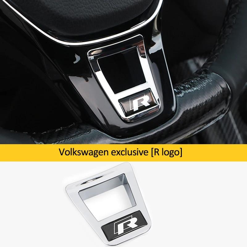 Для VOLKSWAGEN VW Автомобильный Руль Декоративная Отметка Модификация Аксессуары Подходят Для VW GTI RLine R Golf Tiguan 5 La