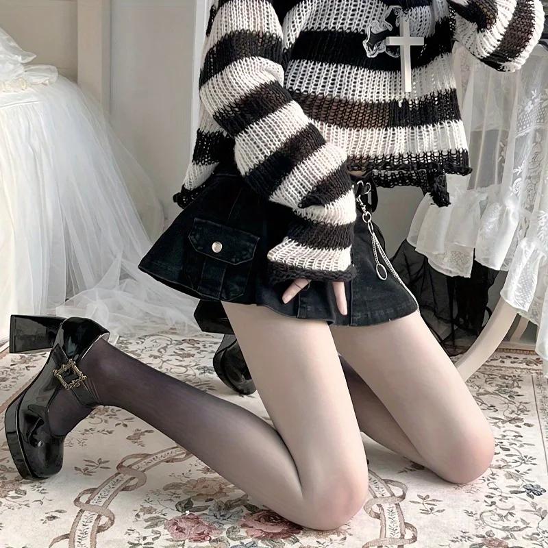 2 пары облегающих колготок с высокой талией, женские градиентные цвета, сексуальные и стильные чулки