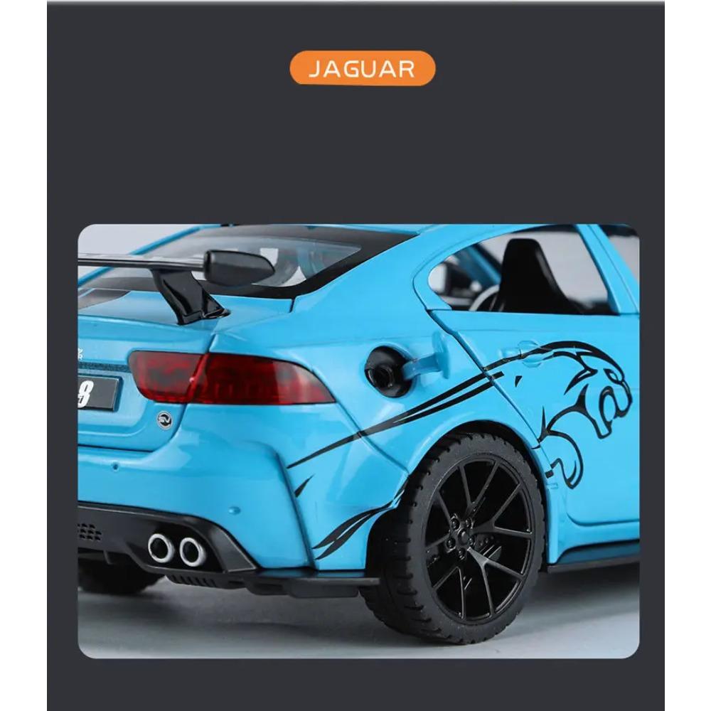 1/24 Jaguar XE SV Project8 Сплав Спортивный Автомобиль Модель Литьевой Металл Гоночный Автомобиль Модель Симуляция Звук Свет Коллекция Детская Игрушка Подарок