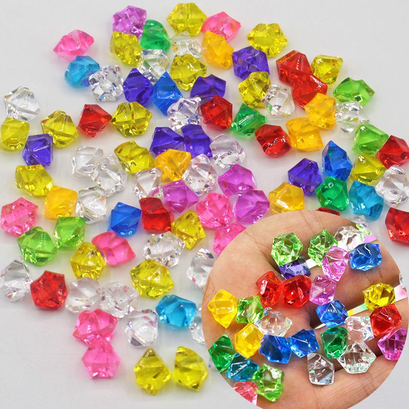 Acrylic Simulation Transparent Crushed Ice Stones Colorful Crystal Fish Tank Landscape Decor Materials DIY Handmade Accessories