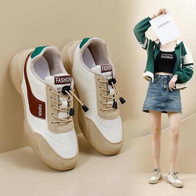 INS Белые туфли для студентов в корейском стиле, женские модные весенние новые туфли на платформе, увеличивающие рост, дышащие повседневные туфли Street Shot B698