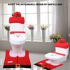 Рождественский Санта-Клаус Набор ковриков для ванной и туалета для дома Рождественское украшение