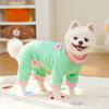 Colorful Warm Dog Pajamas Comfortable Winter Pet Overalls Plush Dog Jumpsuit  for Autumn Winter
