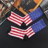 Модные мужские хлопковые носки со звездами и полосами флага США Old Glory повседневные до щиколотки