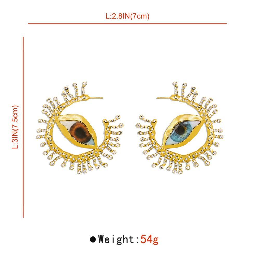 Жемчужные Глаза Демона Серьги-гвоздики Стразы Глаз Дьявола Броши Серьги Глаз Дьявола Сувениры для вечеринки