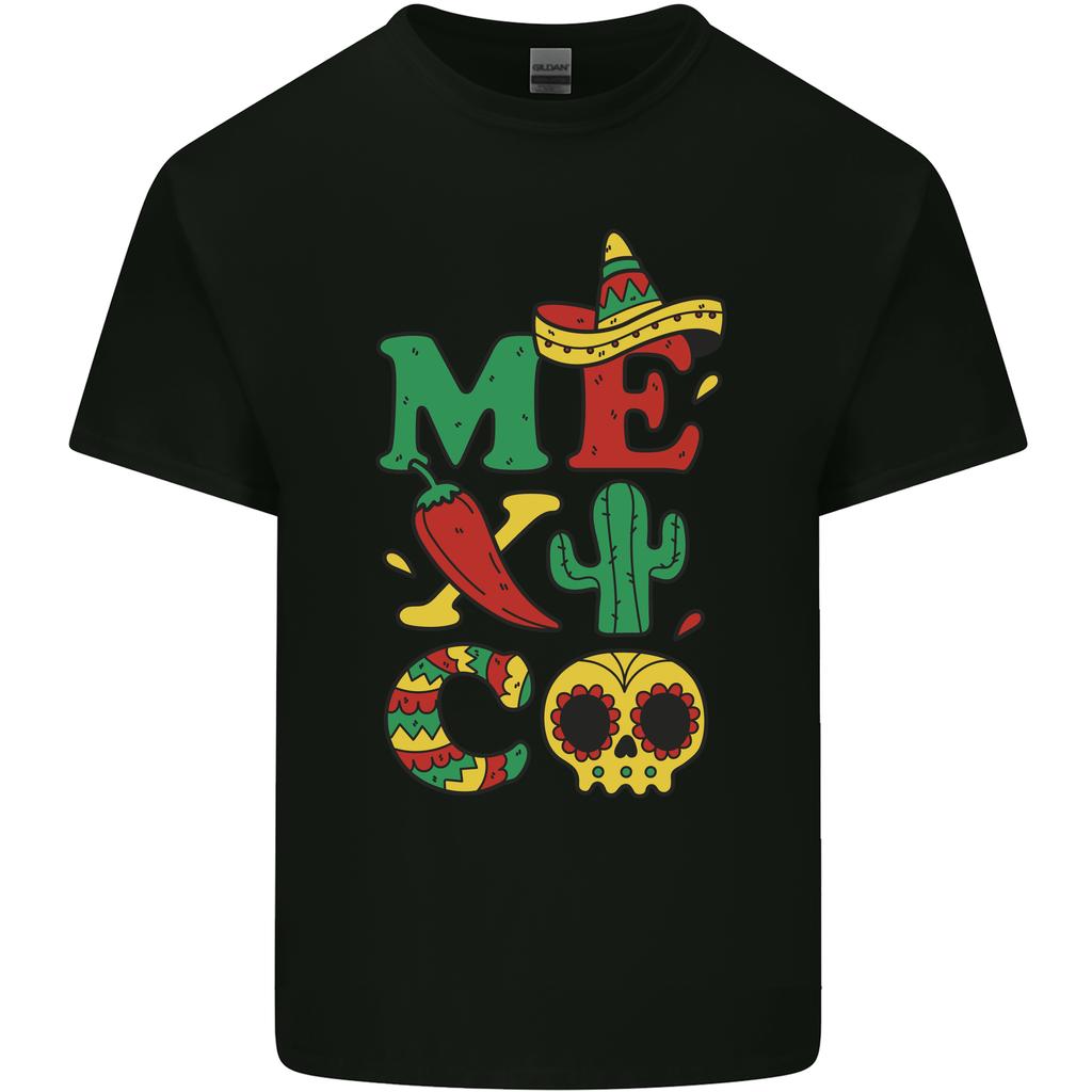Symbols of Mexico Unisexs Light Cotton TShirt