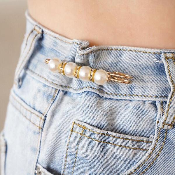 1/3/5Pcs Detachable Metal Pins Fastener Pants Pin Retractable Button Sewing-Free Buckles for Jeans Perfect Fit Reduce Waist