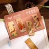 4PCS/Set Double Sided Printed Magnetic Bookmark Book Pagination Mark  Reading Lovers