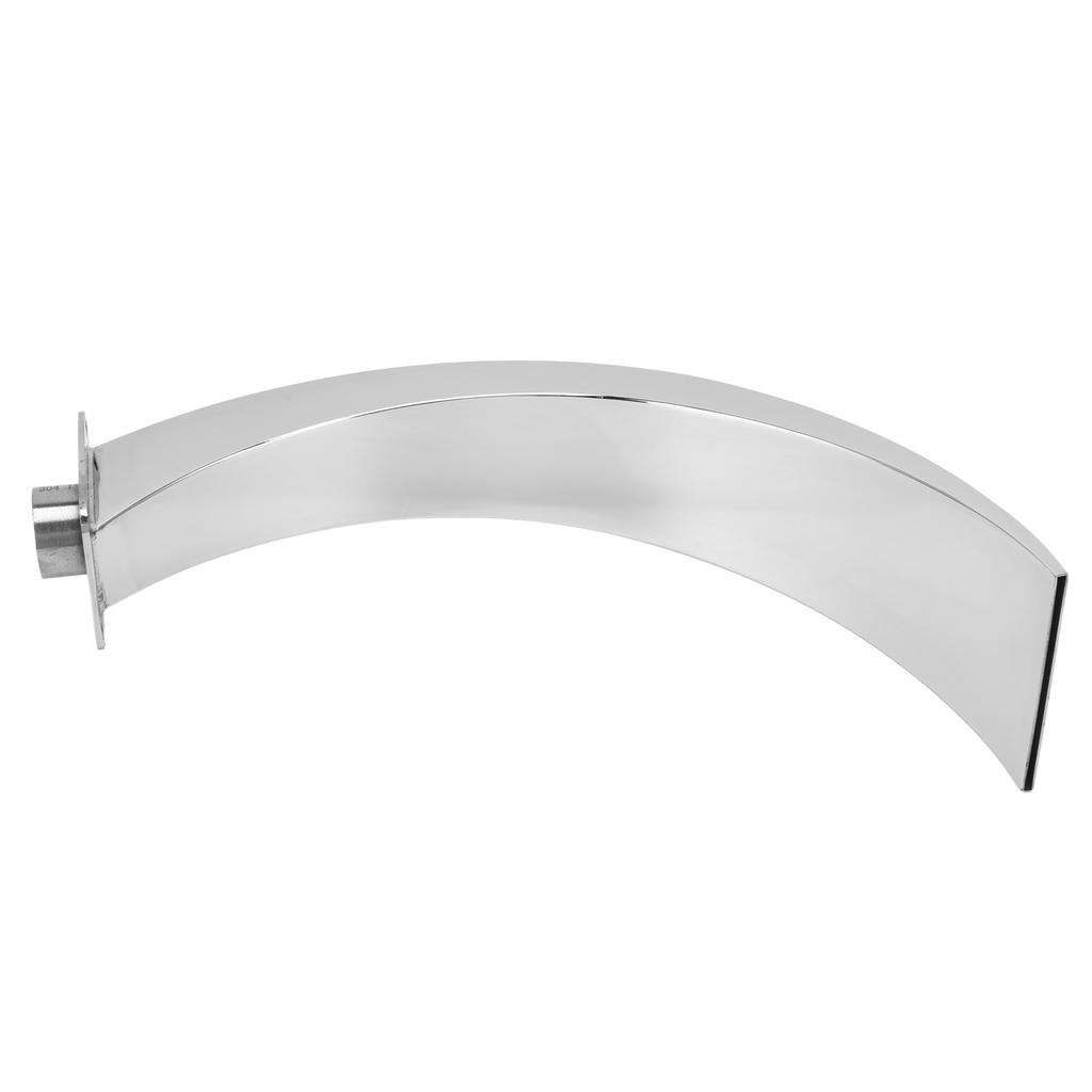 Pool Waterfall Fountain G1 Internal Thread 304 Stainless Steel Rounded Curved Design Outdoor Pool