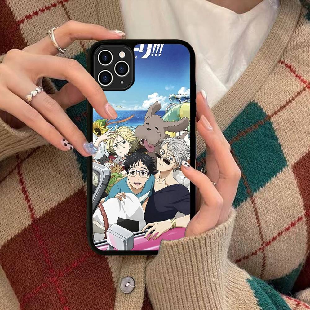 Спортивное аниме YURI ON ICE BL Для IPhone 17 16 15 14 13 Pro 12 11 Pro Max Жесткие чехлы для телефона из ПК+ТПУ Задняя крышка