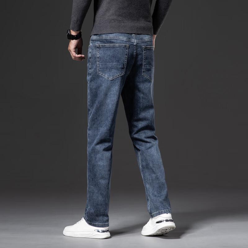 YILITENG Men's Casual Straight-Leg Jeans YTMSDKY6224H
