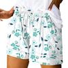 Women's Casual Summer Elastic Beach Shorts Print Casual Shorts