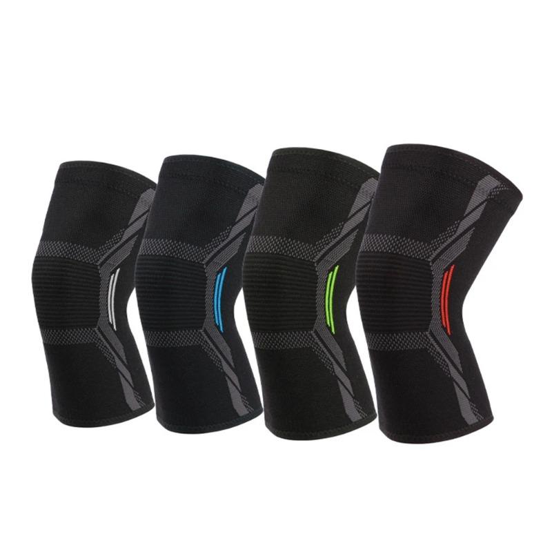 1PCS Fitness Running Bicycle Knee Support Braces Elastic Nylon Sport Compression Knee Pad Sleeve for Basketball Volleyball Knee