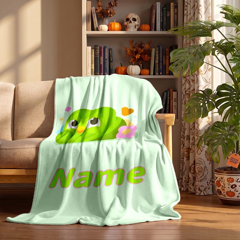 doulingo Custom Flannel Blankets Soft Warm Cozy Throws for Home Decor Holiday Gifts