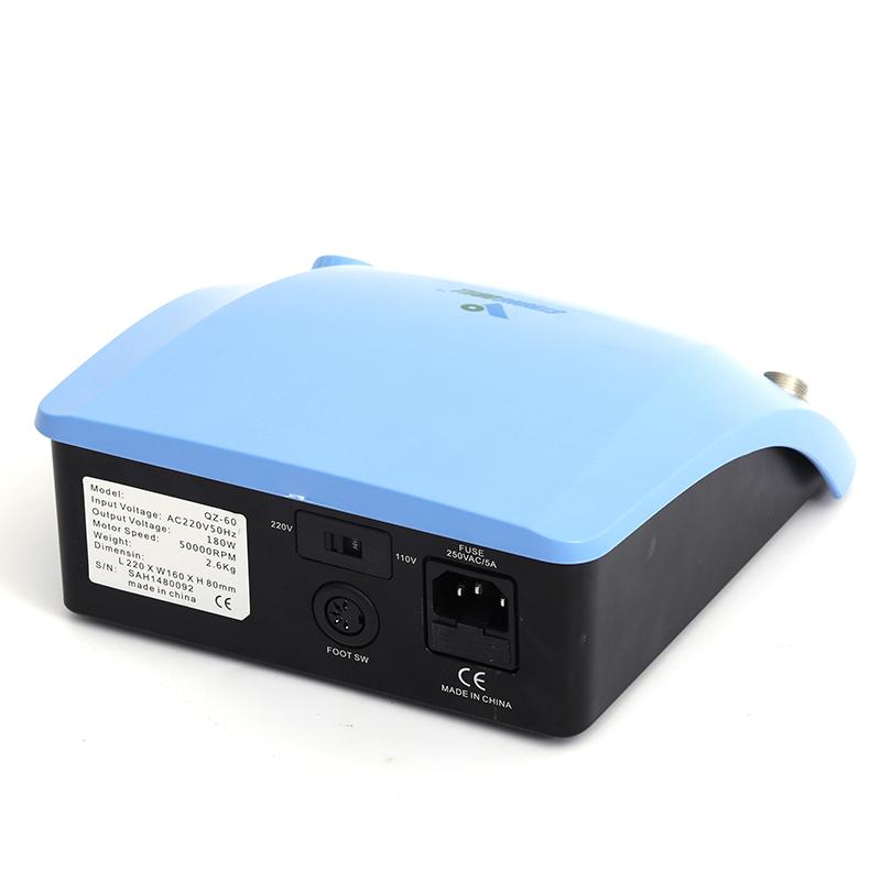 Портативный бесщеточный микромотор для ювелирных изделий мощностью 180 Вт, 50 000 об/мин, микромот для стоматологической лаборатории STRONG DRILL или QZ60 с бесщеточным наконечником Q9