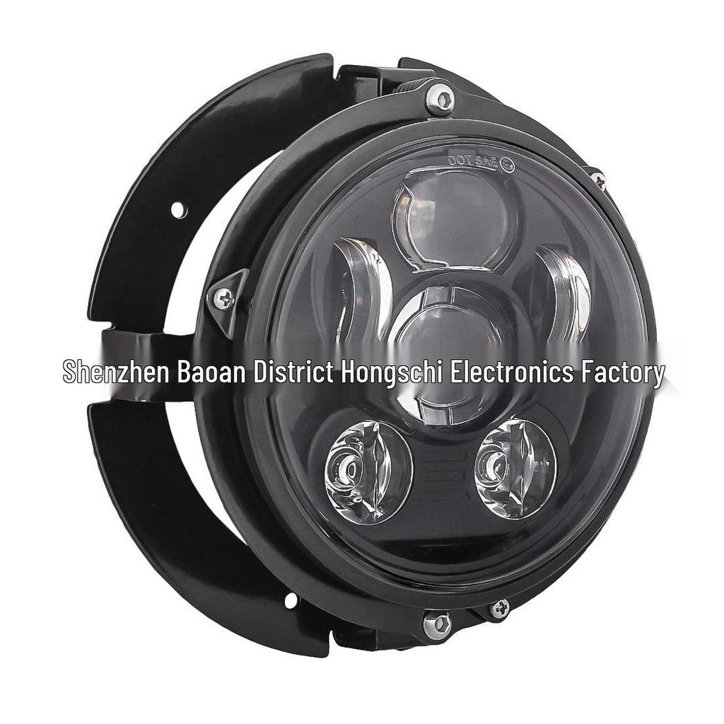 5,75-дюймовый ударопрочный металлический кронштейн фары для мотоциклов Harley - Ретро-дизайн