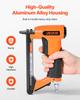 VEVOR Pneumatic Staple Gun, 21 Gauge Air Upholstery Stapler for 80 Series Fine Wire Staples 12.8mm Crown 6mm -16mm Length