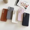 Silicone Soft Candy Color Phone Case for Samsung S25 S24 S22 Ultra S23 S21 S20 Fe A55 A54 A53 A52 A35 A34 A15 A16 A14 Leather Texture Shockproof Cover