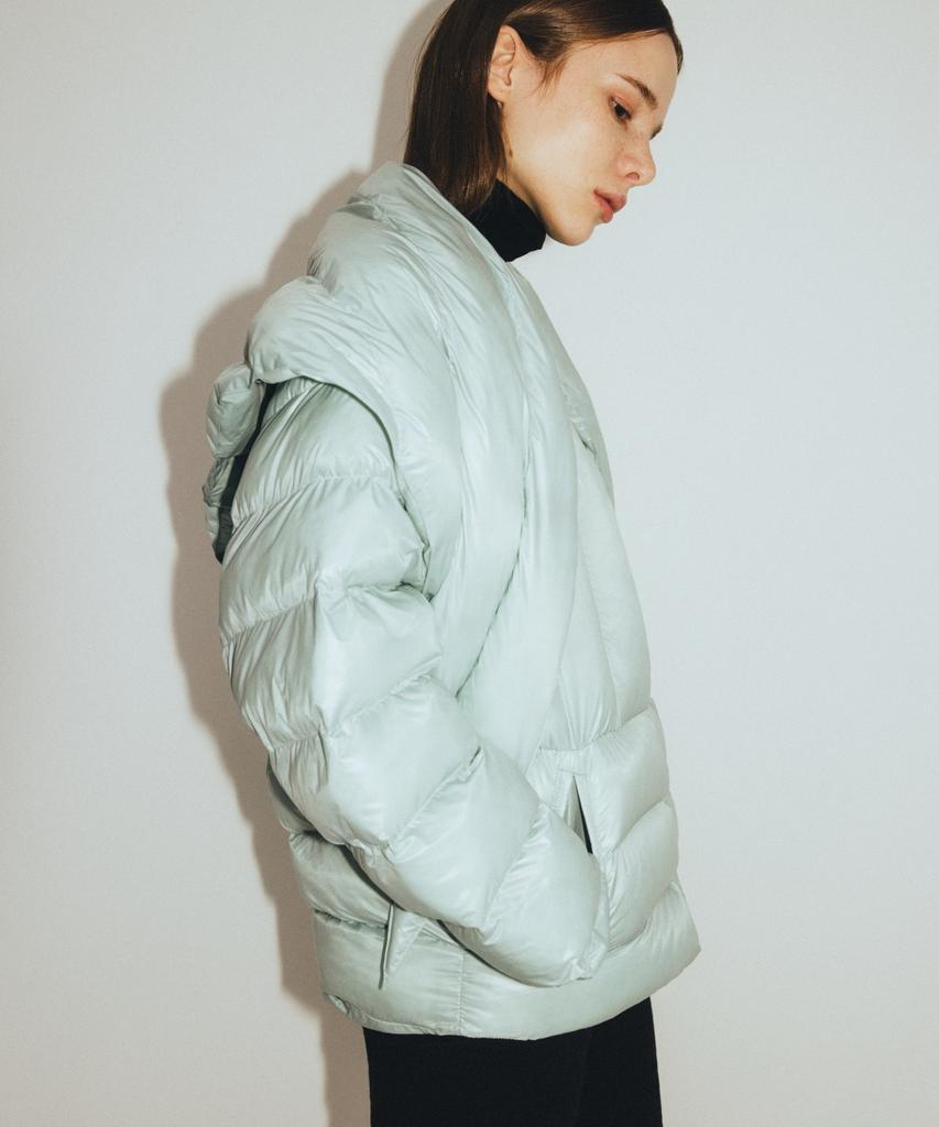 Graenn [Free Gift Included] Oversized Eco Padded Jumper_Green Haze