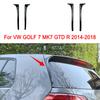For GOLF 7 MK7 GTD R 2014-2017 Gloss Black Carbon Fibe Rear Window Side Spoiler Wing Car Styling Auto Rear Window Mirror Tail