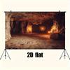 1 Uds. 2D background cloth "Magnificent cave foam background cloth, perfect creation of Halloween atmosphere" - Party Banner