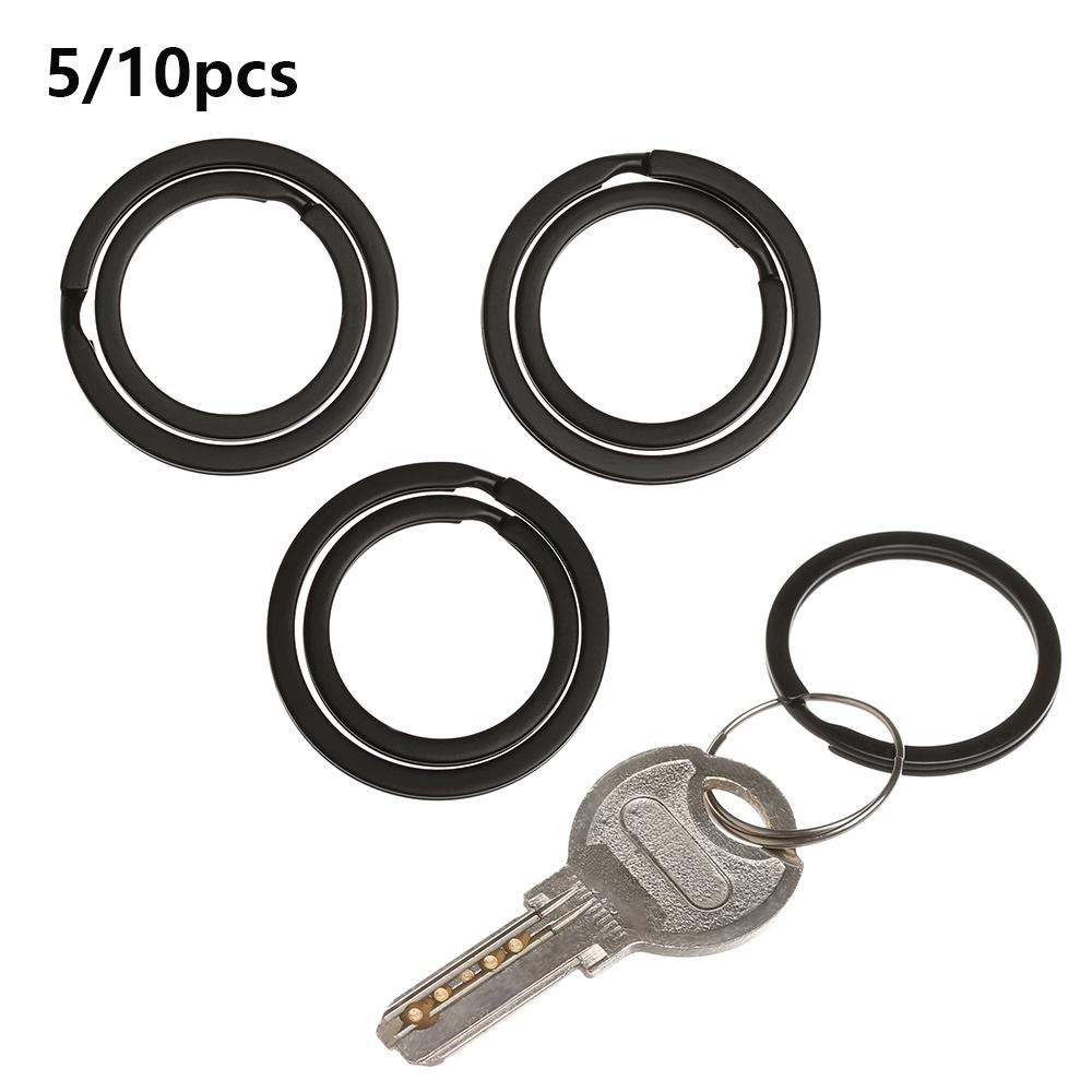 Metal Black Locking Key Holder Outdoor Tools Keys Ring Carabiner Keyring Connectors EDC Keychain