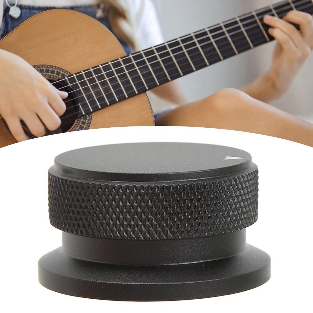 Aluminum Alloy Guitar Knob Set Black Color Volume Tone Control Knob Electric Guitar Accessory