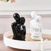 Abstract Hugging Couple Statue Modern Nordic Couple Figurine Sculpture Living Room Bedroom Office Decoration Ornament Anniversary Valentine’s Day Gift