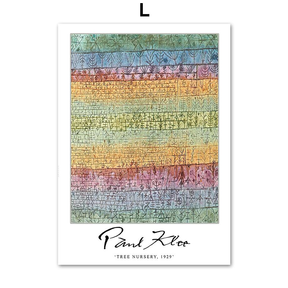 Сюрреализм Аннотация Пауль Клее Цветочный настенный художественный принт Холст Картина Винтаж плакат на скандинавскую тему настенные панно для декора гостиной