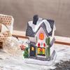 Осветите Рождественский деревенский дом, украшение, строительная фигурка, микропейзаж, домашний декор