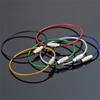 1 Pcs Key Holder Outdoor Tools Wire Keyrings Cable Rope Screw Locking Key Chain