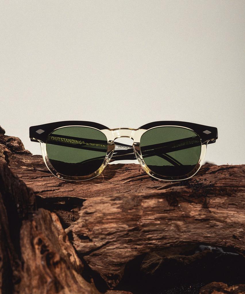 OUTSTANDING Exp-50S Wellington Sunglasses_Yellow Crystal/Black